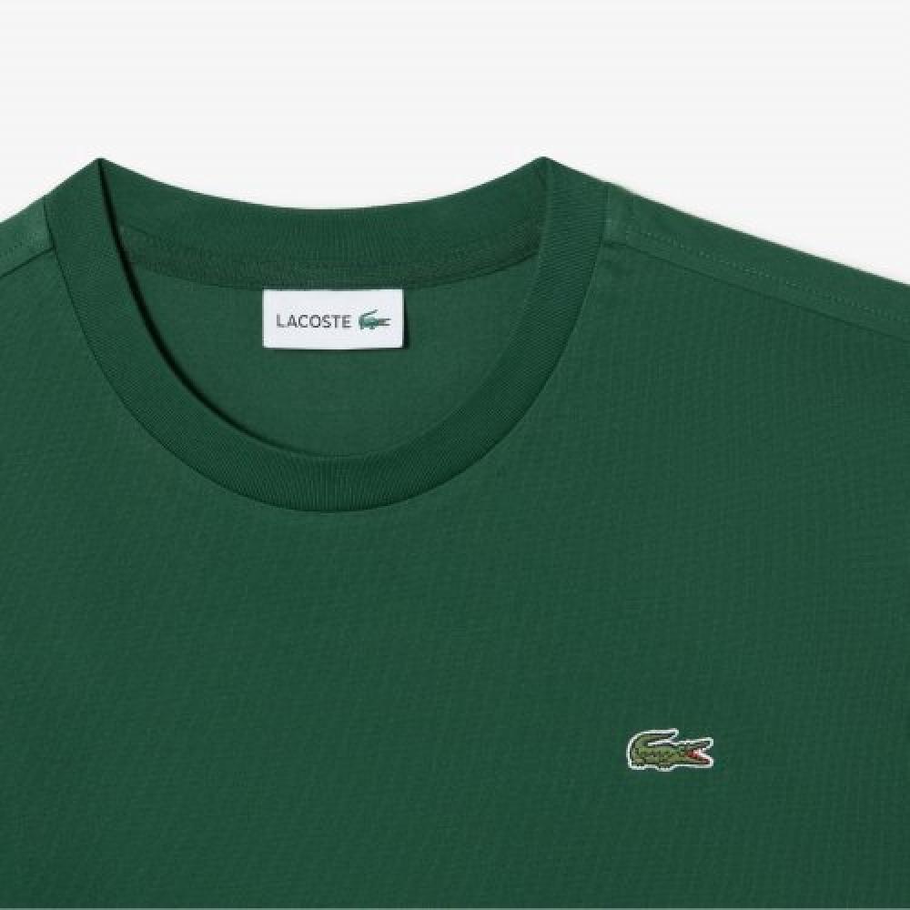 Lacoste Мужская базовая футболка с круглым вырезом [зеленая]