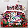 Американский хип-хоп стиль уличная музыка граффити принтованный 3D комплект постельного белья пододеяльник комплекты с наволочкой двуспальная кровать двуспальная кровать размера «king-size»