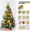 Складная рождественская елка с несколькими украшениями для детей, для внутреннего и наружного украшения для рождественской вечеринки, сада, дома, легко собирается