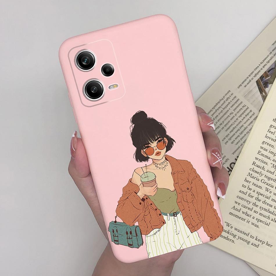 Чехол для телефона Xiaomi Redmi Note 12 Pro+ Plus 5G, Сердечко, Девушка, Силиконовый, Матовый, Ударопрочный Чехол-Бампер для Redmi 12Pro + Funda