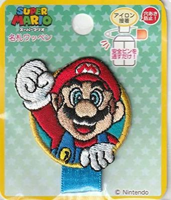 Нашивка с именем в виде супер-Марио Inagaki Clothing Mario Iron Dual Use Adhesive SMN003