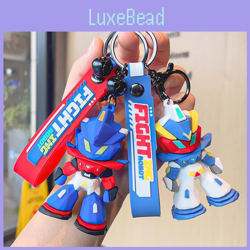 Premium Cartoon Transformer Keychain Accessory Adorable Robot Bag Charm Silicone Material