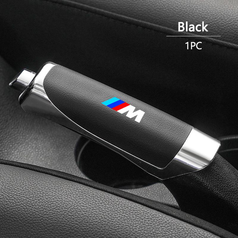 ABS 12.5x3.3cm Car Anti-Slip Handbrake Grip Protector Cover For BMW M Emblem E46 E36 E34 F10 E90 F30 E60 F30 E53 E30 E92 E87