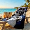 Warner Personalized Text Beach Towel Quick-Dry Soft Microfiber Portable for SwimmingBeachCamping Travel Beach AccessoriesGym