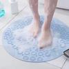 Round Anti-Slip Shower Mat with Suction Cups - Bathroom Floor Massage Pad