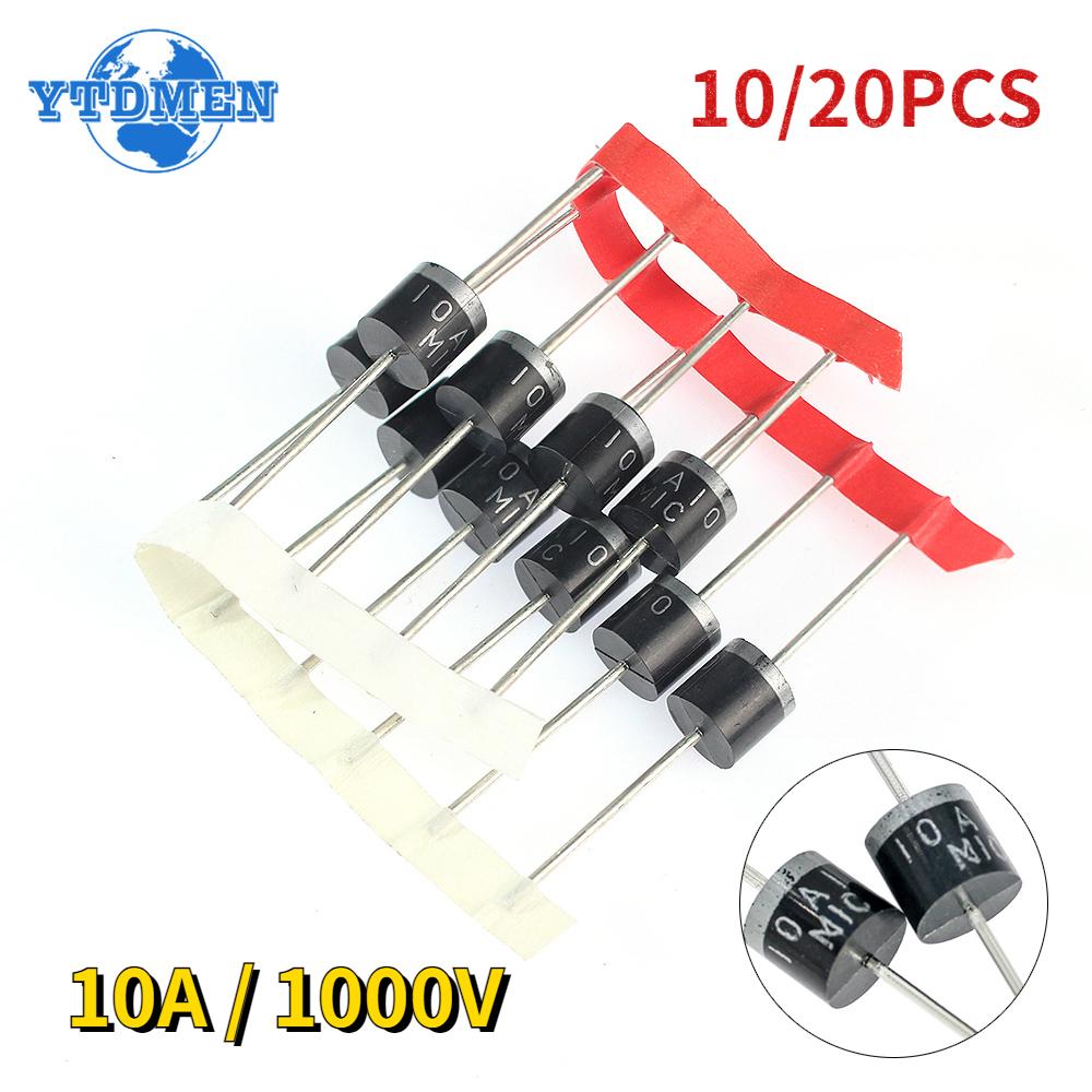 10A10 Diodes 10A 1000V DO-27 Electrical Axial Rectifier Diodes Kit
