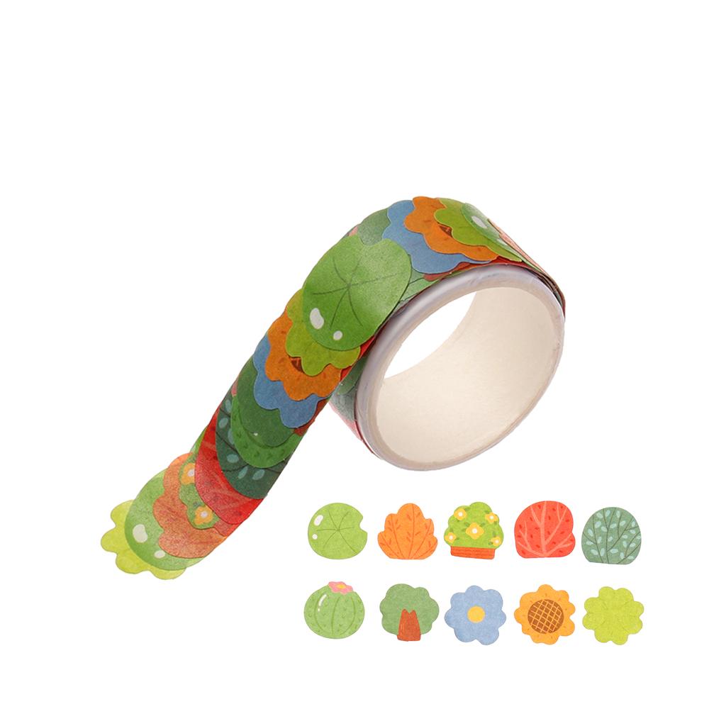 Принадлежности Декоративные кавайные канцелярские принадлежности Скрапбукинг Наклейка Липкая бумага Этикетка для дневника Васи-лента