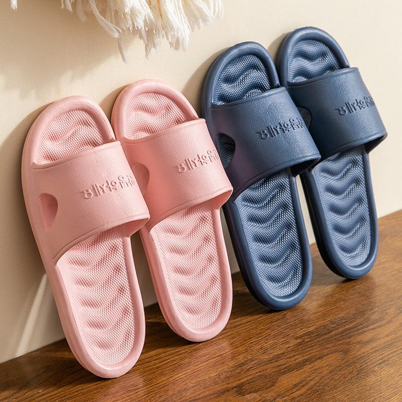 Women Men Summer EVA Home Bathroom Shower Slippers Quick-drying Household Couples Indoor Non-slip Slippers Breathable Waterproof