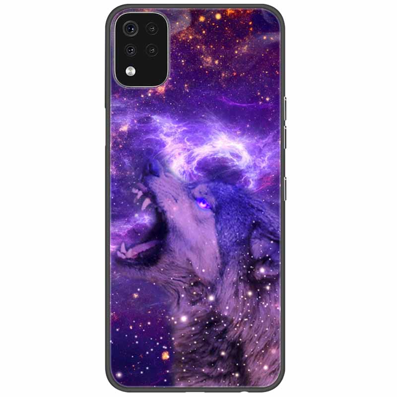 Чехол для телефона для LG K42 K52 K62 Q52 Чехол Мягкий Расписной Волк Силиконовые Черные Чехлы для LG K62 Чехлы K 42 Ударопрочный Funda для LGK52