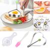 Kitchen Accessories Stainless Steel Omelette Maker with Oil Brush and Egg White Separator Omelette Cooking Tools DIY Shape