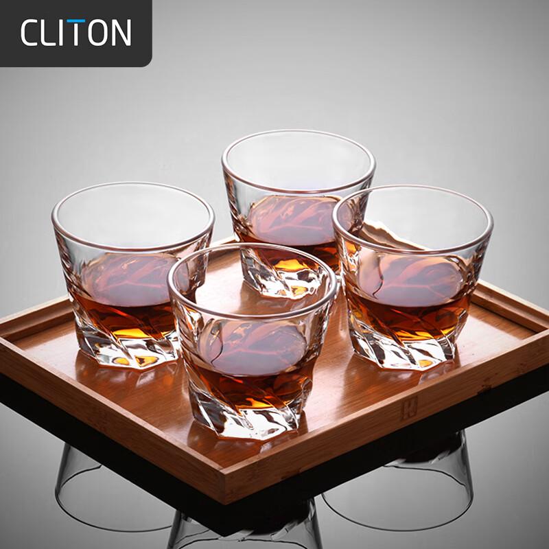 CLITON Glass Whiskey Glasses