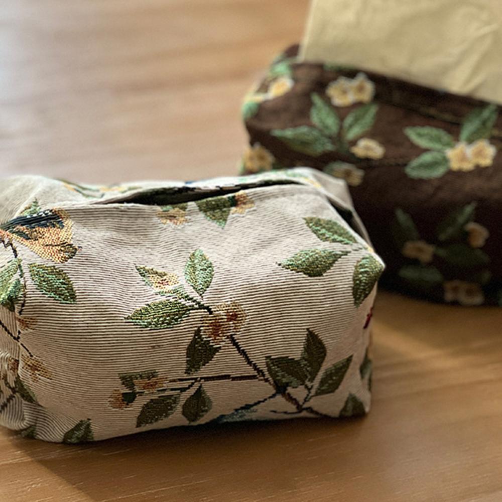 Европейская ретро-стиль коробка для салфеток, тканевая бумажная коробка, жаккардовый бумажный пакет для гостиной, бытовой настольный бумажный пакет