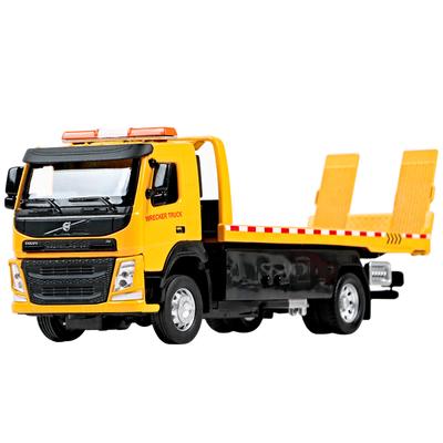 1/50 VOLVO Фургон Тип Сплав Модель Прицепа Симуляция Металлический Автовоз Эвакуатор Грузовик Игрушка с Инерционным Движением Звуком и Светом