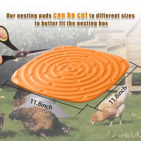 2 шт./4 шт. коврик для курятника, моющиеся подушечки для куриных гнезд, прочные, удобные и здоровые постельные принадлежности для курятника, предназначенные для откладки яиц, предотвращающие появление трещин в яйцах