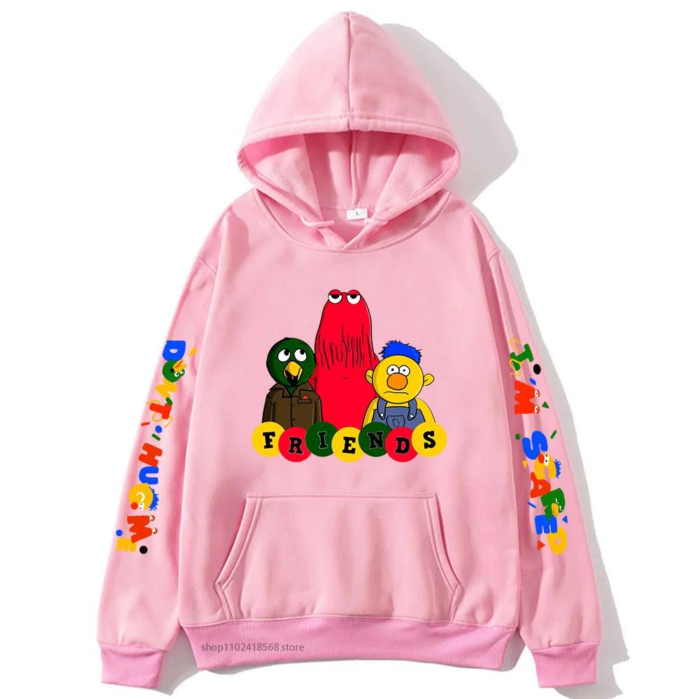 Толстовки Meme-dont Hug Me Im Scared с рисунком из мультфильмов, женские, мужские, унисекс, одежда Sudaderas