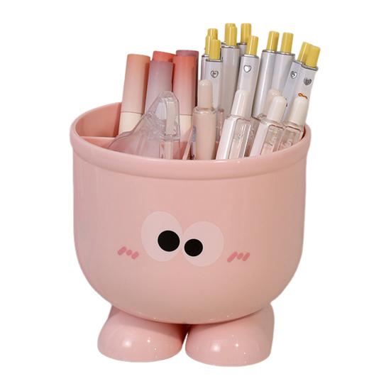 Подставка для ручек Мультяшный дизайн Цвет макарон Органайзер для стола Большой вместимости С перегородками Подставка для стола Декор для дома, офиса, школы