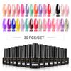 10/20/30 Colors Gel Nail Polish Set Gel Lacquer Kit For Soak Off Manicure Semi-Permanent Hybrid Varnishes Base And Top Nail Art