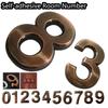 1 PC 0-9 Numeral  ABS Plastic Self-adhesive Door Plates Address Sign Room Number Digits Sticker