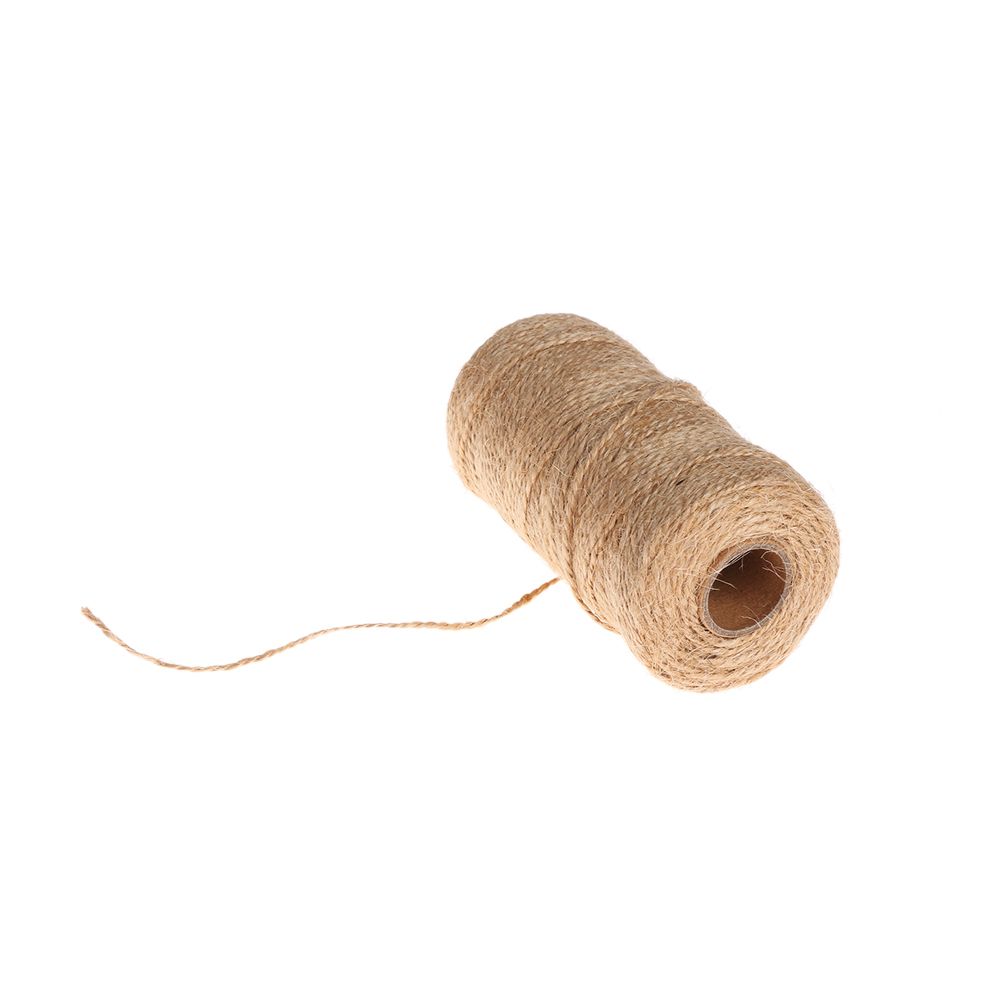 100 Meters Cord Parts Home Decor DIY Crafts Dry Twine Jute Rope String Thread
