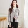Women's 100% Wool Knit Cardigan