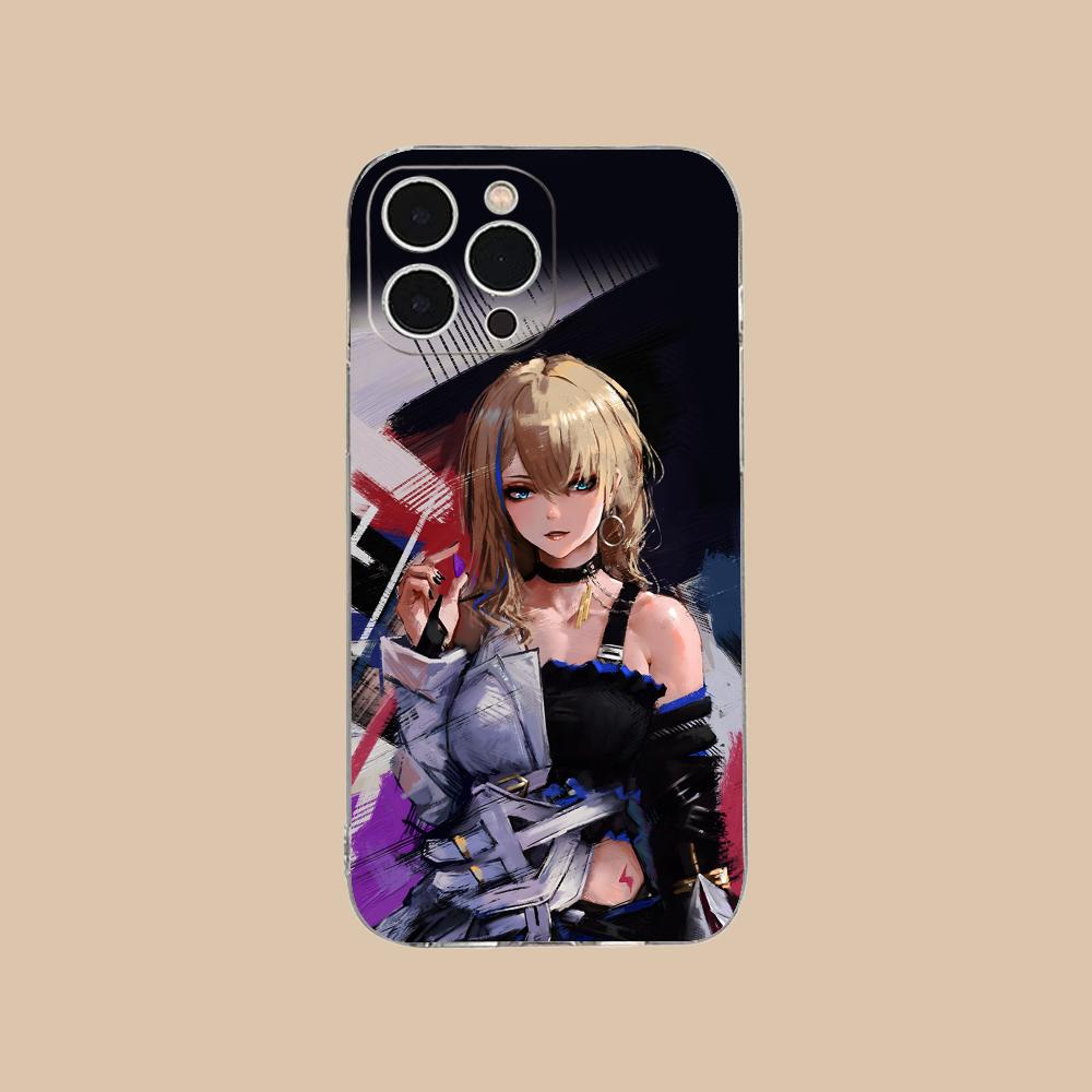 Прозрачный TPU чехол HSR Serval для iPhone 17 16 15 14 13 12 11 X XR XS Air Pro Max Plus Mini Цветная обложка