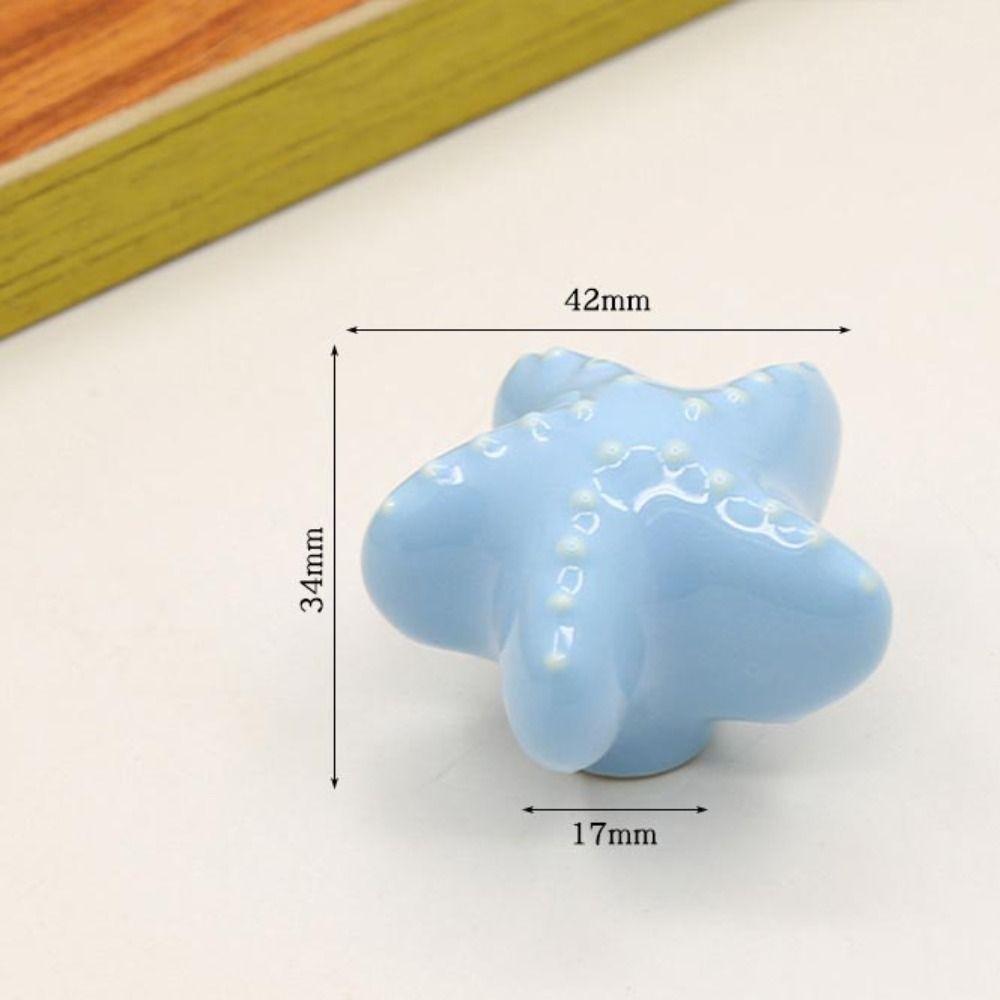 Single Hole Ceramic Cabinet Knob European Style Drawer Knobs Door Pull Handles Children's Room