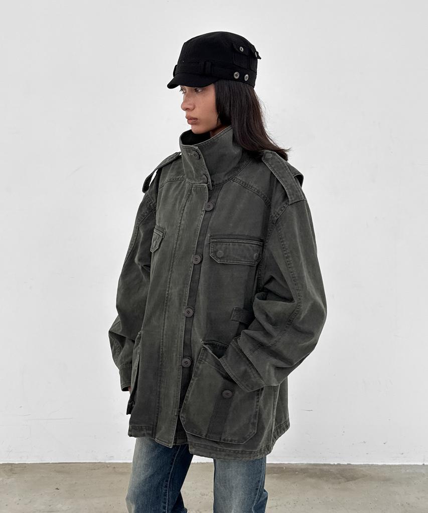 Sandric Vintage Field Jacket_Khaki