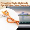 Sim Card Slot Adapter For Android Radio Multimedia Gps 4G 20pin Cable Connector Car Accsesories Wires Replancement Part 2 Color