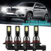 Для Honda Accord Седан 4-дверный 2006-2012 Светодиодные противотуманные фары 9006 9005 Светодиодные лампы 6000k Высокая интенсивность Чипы 3570 CSP Без вентилятора