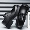 Original Niche High Sense Commuting Thick Sole Heightening Japanese Shoes Old Big Head Future Derby Shoes Black Trendy Shoes Men