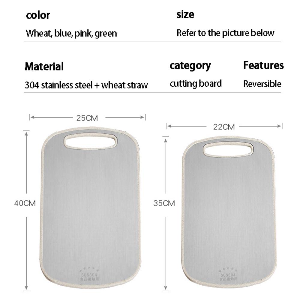 Разделочная доска из нержавеющей стали 304, устойчивая к плесени, для домашней кухни, панель для пищевых добавок, доска для нарезки фруктов, раскатывания теста и нарезки лапши