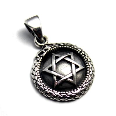 Подвеска в виде змеи-рептилии Hexagram, верхнее серебро 925 пробы