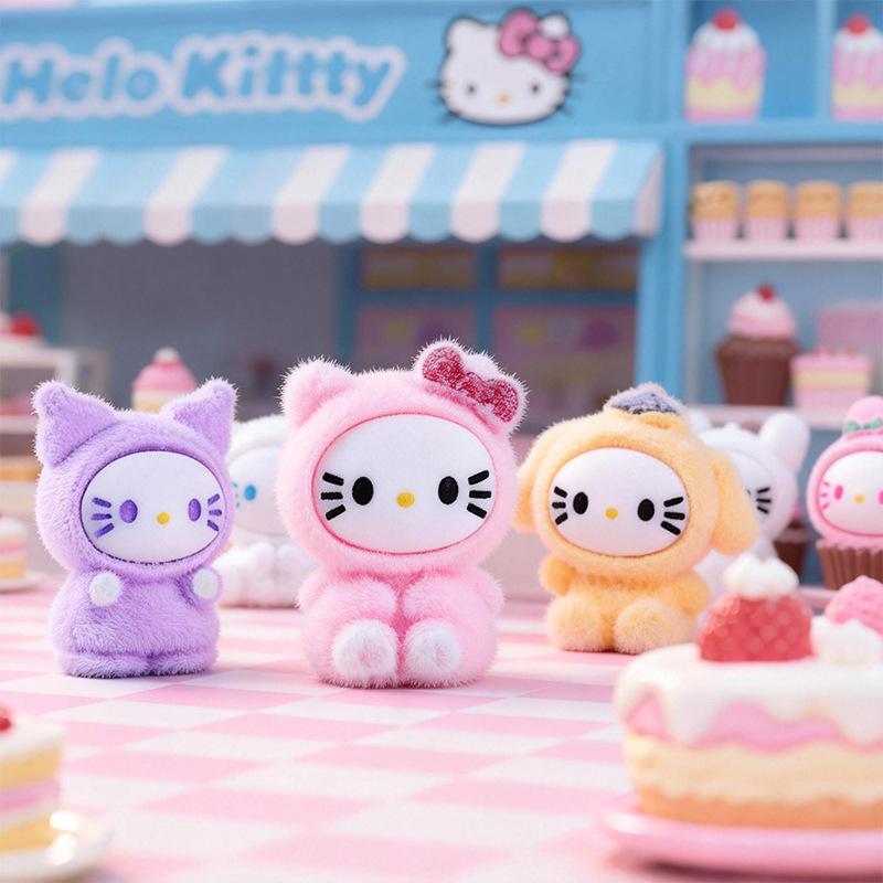 6/24PCS New product plush cartoon super cute DIY resin office home desktop decoration cultural and creative doll gift