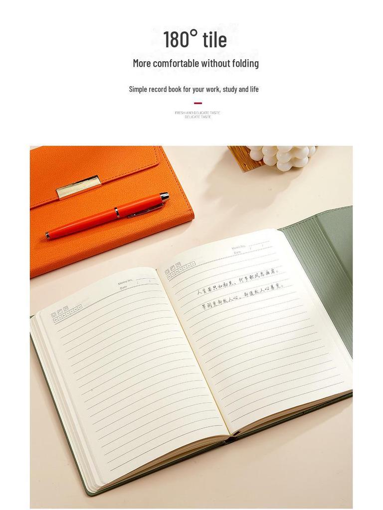 Подарочный набор из трехслойного блокнота формата А5 с индивидуальной гравировкой