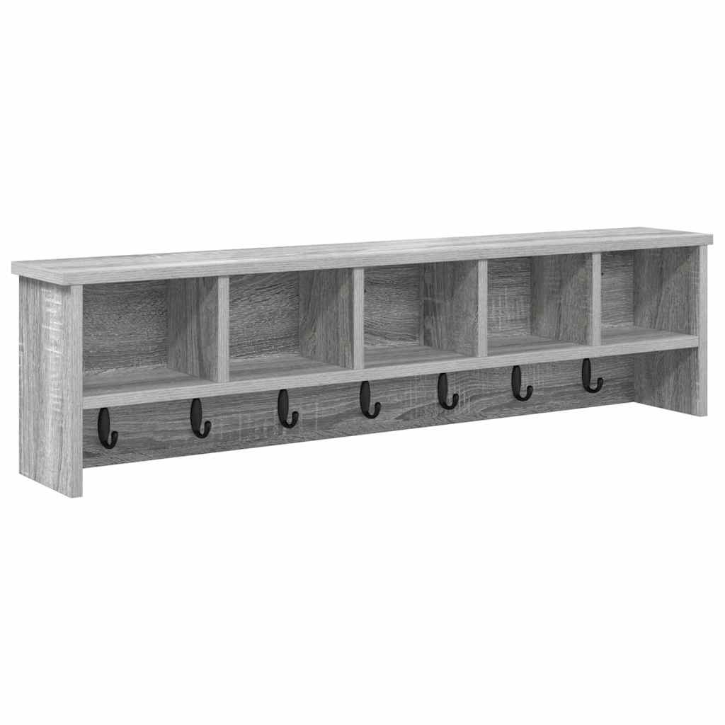 Wall Mounted Nightstand Grey Sonoma 100 x 16 x 26 cm