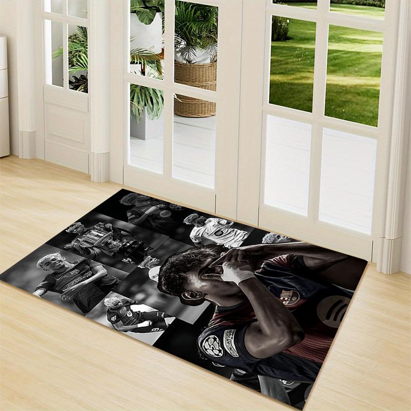 Football Legends Celebration Extra-large living room rug, highly absorbent, does not shed, decorative rug for living room and bedroom. 07319
