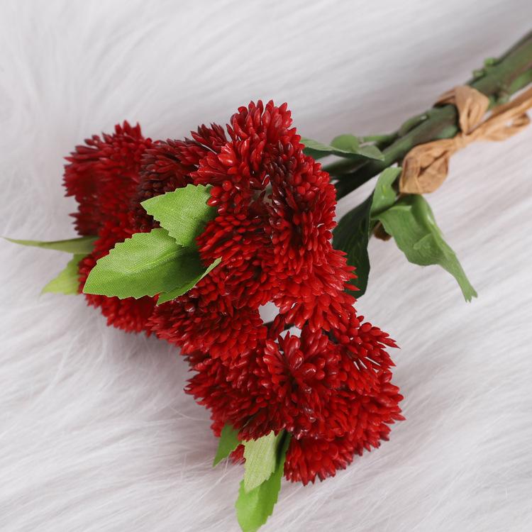 Simulated succulent rice fruit, soft rubber Fengxin fruit, plastic cauliflower home decoration