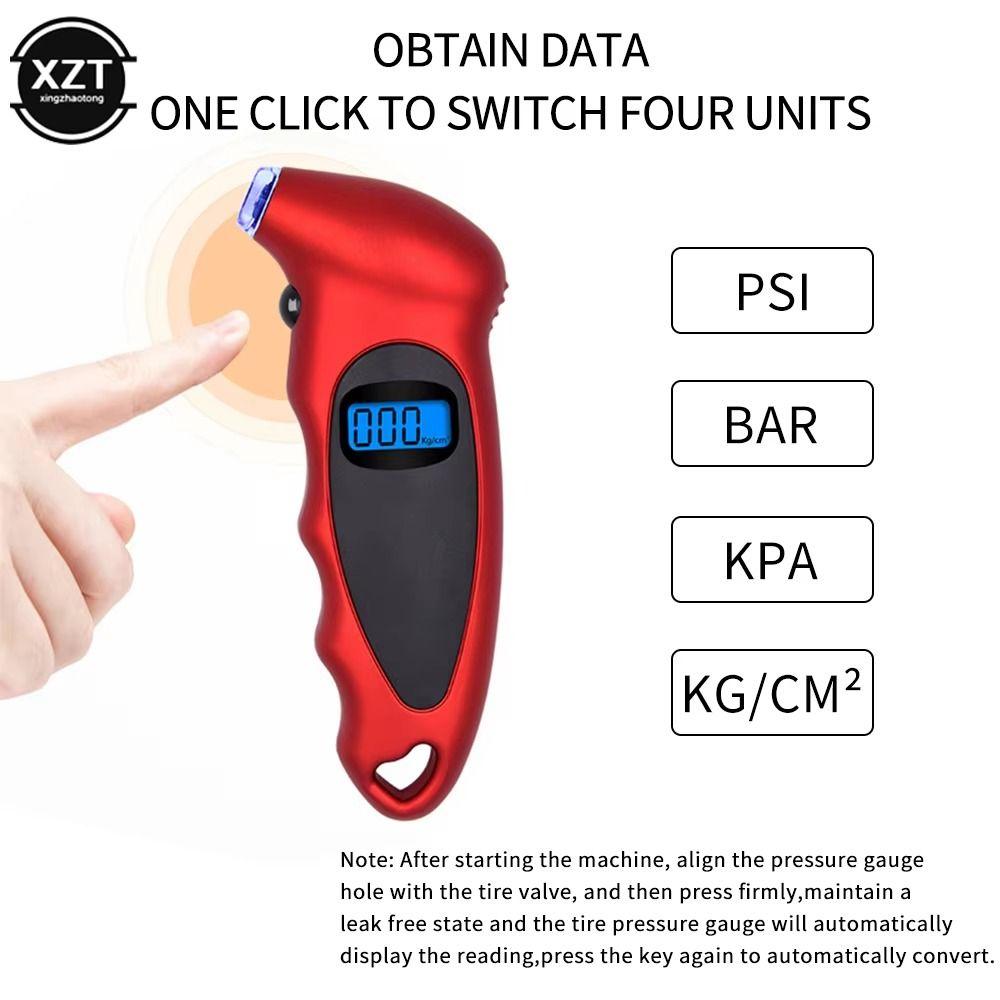 High Precision Digital Tire Pressure Gauge Electronic Tire Manometer Motor Bike Tires