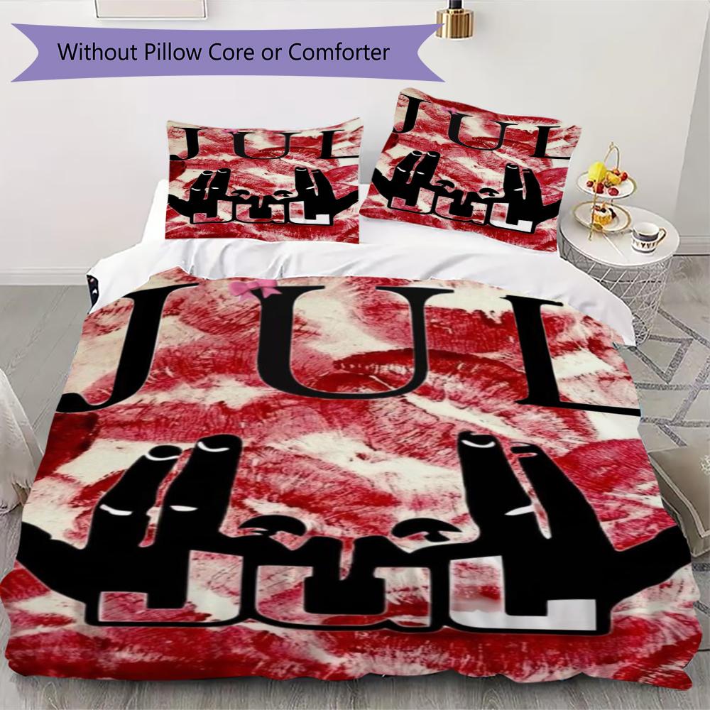 Jul C'Est Pas Des Lol Pattern Bedding uilt Set uilt Cover Pillowcase Home Decoration Birthday Gift (1 * duvet cover + 2 * pillowcase without core)56