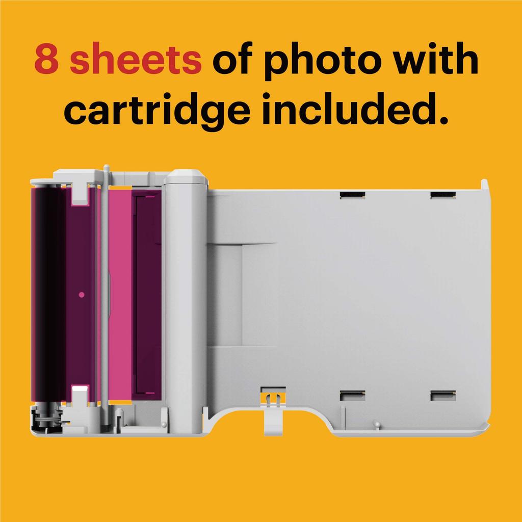 KODAK Instant Camera Printer C210 Yellow, 10 Megapixels, Bluetooth Connectivity, C210YE [Official Japanese Product]