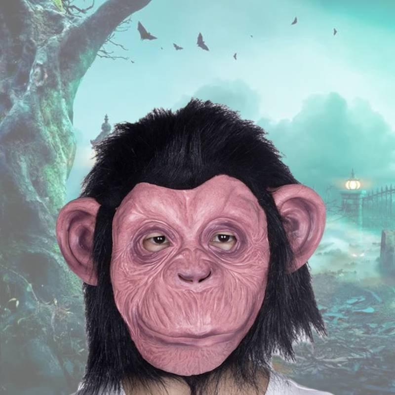 Realistic Latex Monkey King Mask For Halloween And Costume Parties Scary Gorilla Design