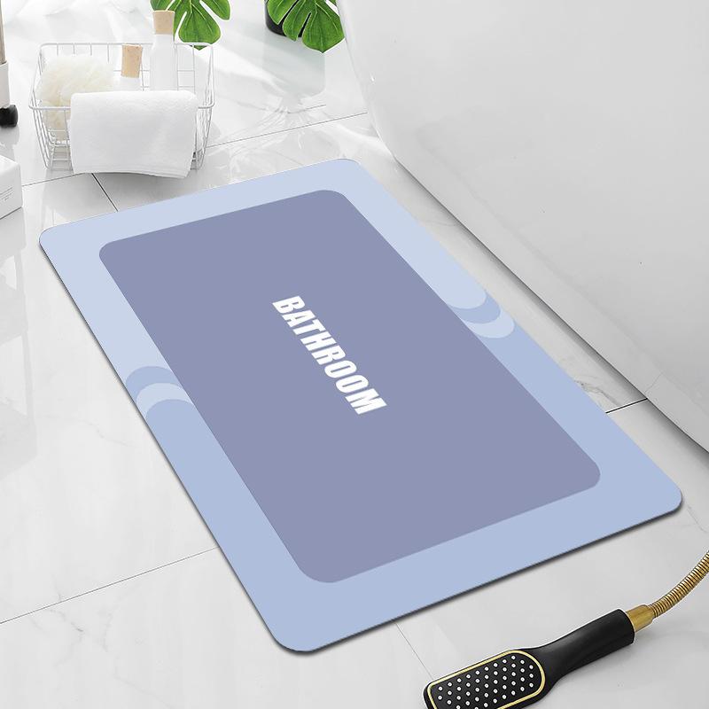 Нескользящий коврик для ванной комнаты с диатомовой грязью в скандинавском стиле, коврик для прихожей в гостиную, туалет, кухня, впитывающий быстросохнущий коврик