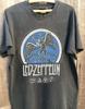 Led Zeppelin Band Tour 1975 Charcoal Short Sleeve Unisex Shirt S-4XL