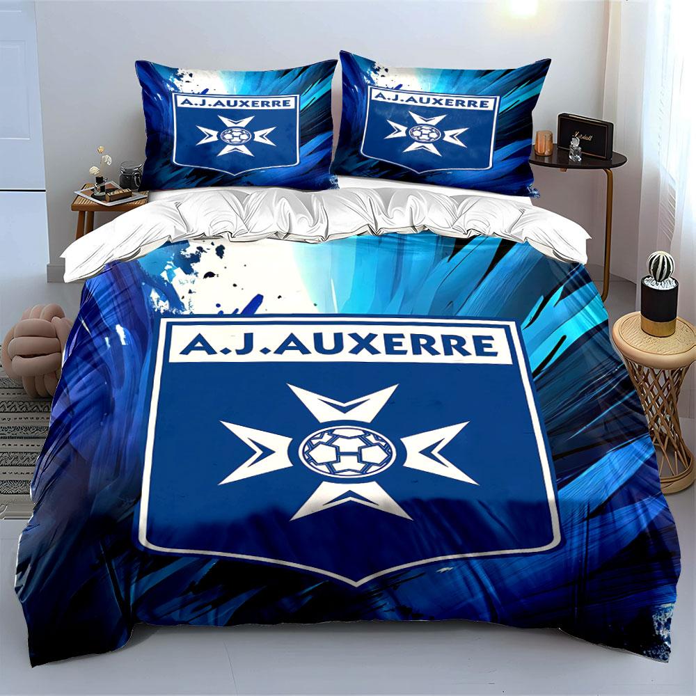 A.J. Auxerre Blue Bedding Set Bedding Duvet Cover Set Duvet Cover Pillowcases (1 * Duvet Cover 2 * Pillowcases, without duvet insert)