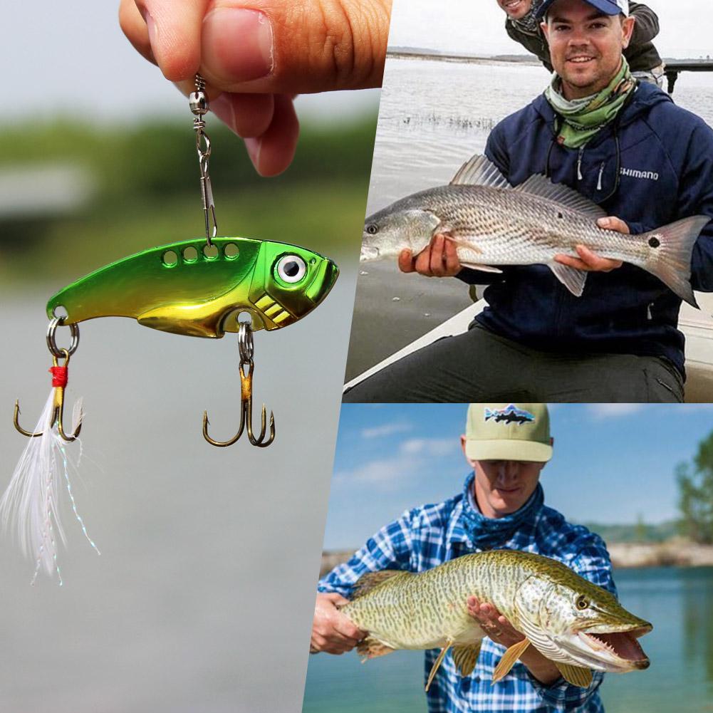Рыболовная приманка Металлические приманки VIB Яркие 3D глаза Ложка Приманка Рыболовная приманка Окунь Искусственная жесткая приманка
