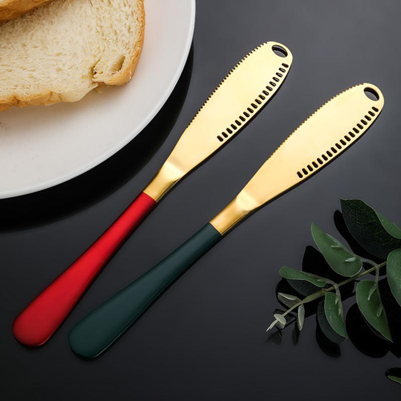 1 шт. Нож для масла, сыра, десерта, с отверстием, зазубренный, для стейка, тостов, хлеба, намазывания джема, столовые приборы, домашняя столовая посуда, кухонные принадлежности