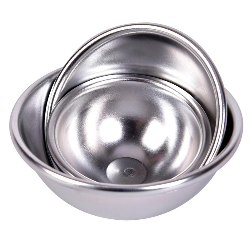 6Pcs/3 Set Bath Bombs Aluminum Alloy Bath Bomb Mold Ball Shape Diy Bathing Tool