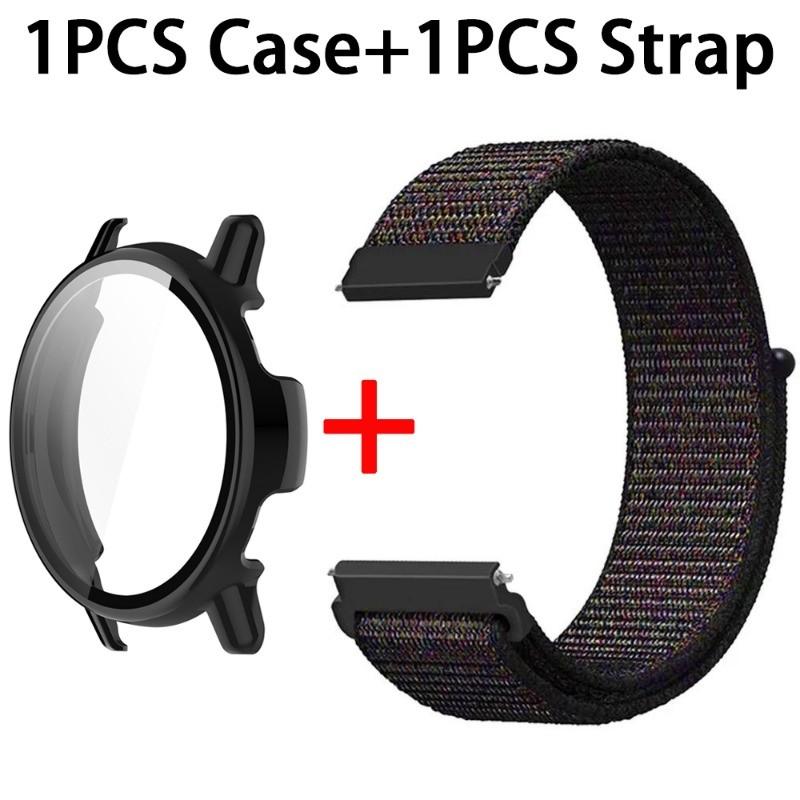 Nylon WatchBand + Case Cover for Garmin Vivoactive 5 / Active 5 Wristband Protective Shell Loop Strap Vivoactive5 Watch