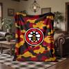 Brentford Football Print Flannel Blanket Soft Warm Sofa Bed Throw Blanket For Home Office Bedroom