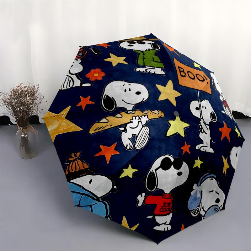 1 шт. Ветрозащитный автоматический зонт Snoopy на Хэллоуин, Портативная складная конструкция, Легкий, Подарок для женщин/мужчин a0811249